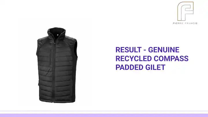 Result - Genuine Recycled Compass Padded Gilet by@Outfy