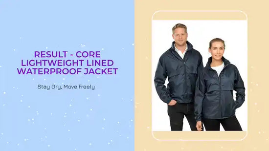 Result - Core Lightweight Lined Waterproof Jacket by@Outfy
