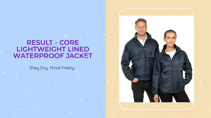 Result - Core Lightweight Lined Waterproof Jacket by@Outfy