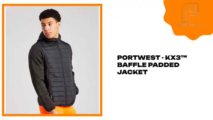 Portwest - KX3&trade; Baffle Padded Jacket by@Outfy
