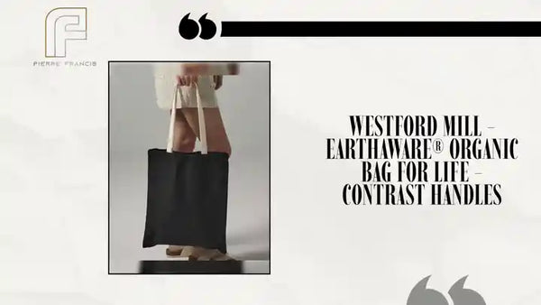 Westford Mill - EarthAware&reg; Organic Bag For Life - Contrast Handles by@Outfy