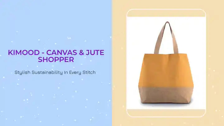 Kimood - Canvas &amp; Jute Shopper by@Outfy