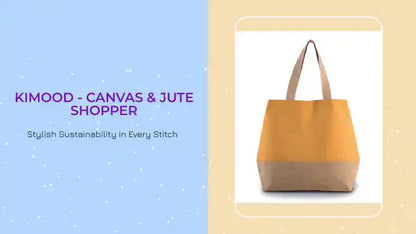 Kimood - Canvas &amp; Jute Shopper by@Outfy