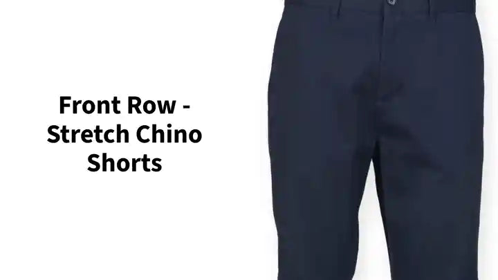 Front Row - Stretch Chino Shorts by@Outfy