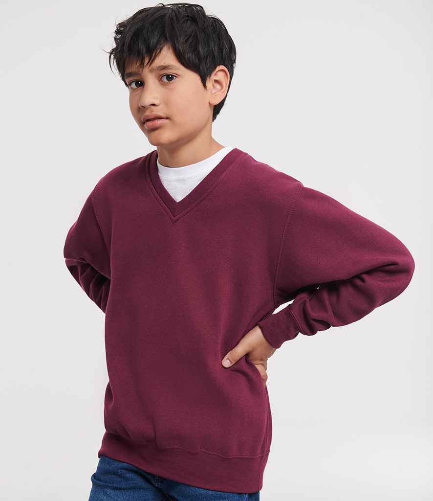Russell - Schoolgear Kids V Neck Sweatshirt - Pierre Francis