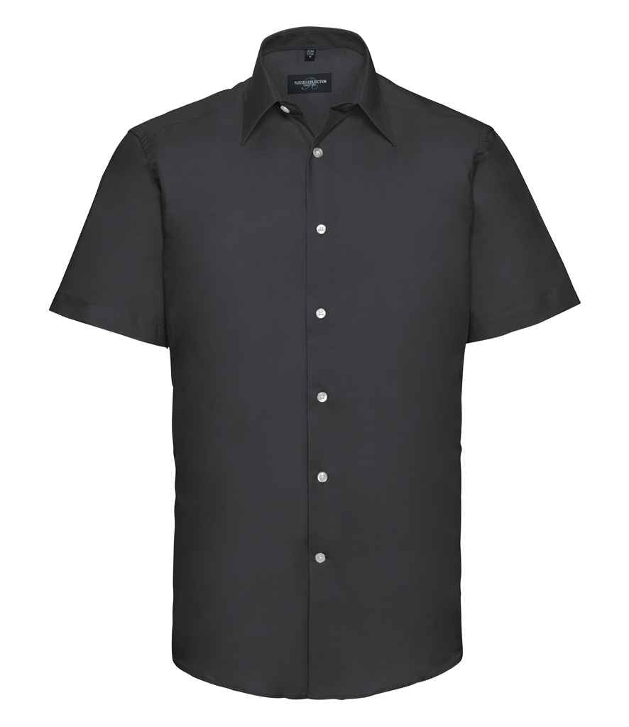 Russell Collection - Short Sleeve Tailored Oxford Shirt - Pierre Francis