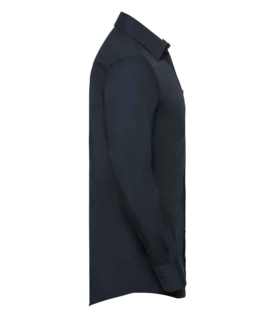 Russell Collection - Long Sleeve Tailored Poplin Shirt - Pierre Francis