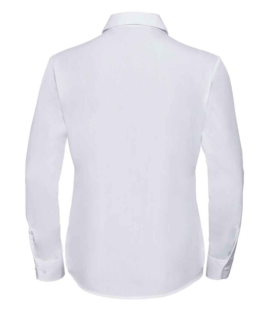 Russell Collection - Ladies Long Sleeve Easy Care Poplin Shirt - Pierre Francis