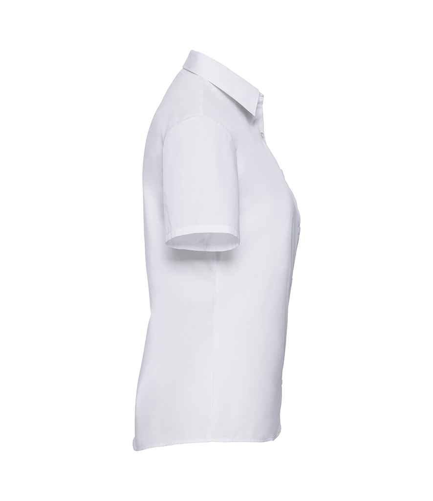 Russell Collection - Ladies Short Sleeve Easy Care Poplin Shirt - Pierre Francis