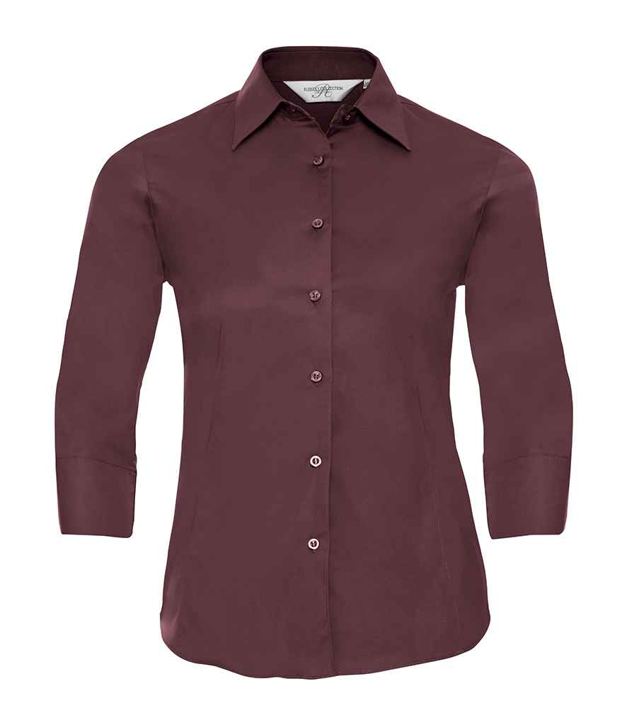 Russell Collection - Ladies 3/4 Sleeve Easy Care Fitted Shirt - Pierre Francis