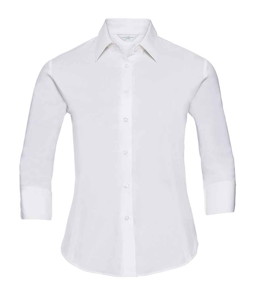 Russell Collection - Ladies 3/4 Sleeve Easy Care Fitted Shirt - Pierre Francis