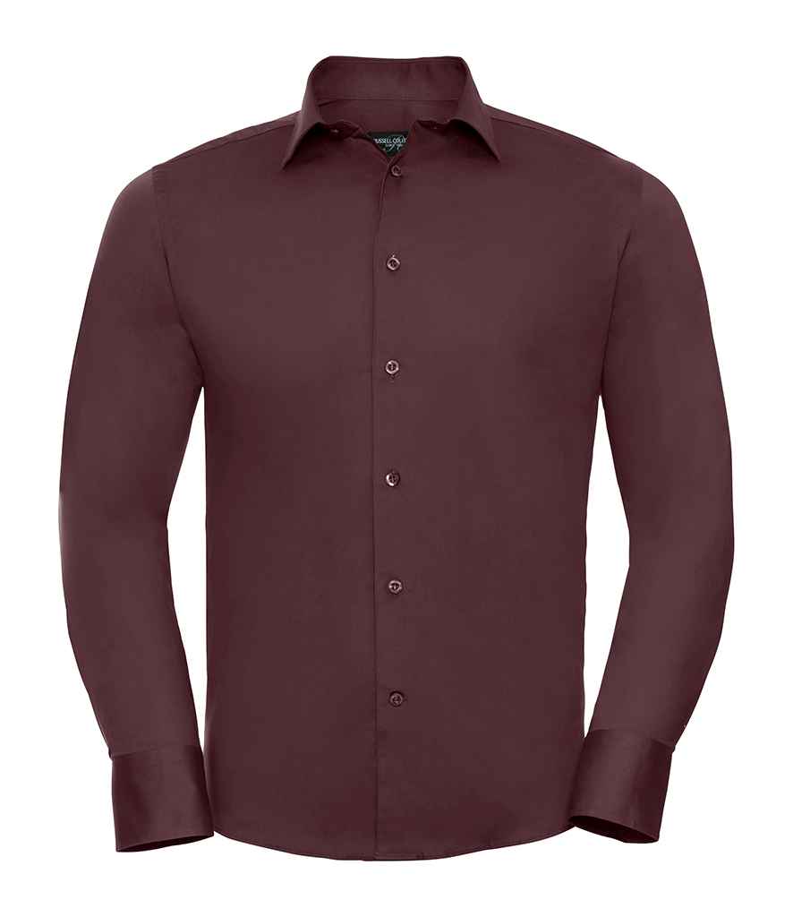 Russell Collection - Long Sleeve Easy Care Fitted Shirt - Pierre Francis