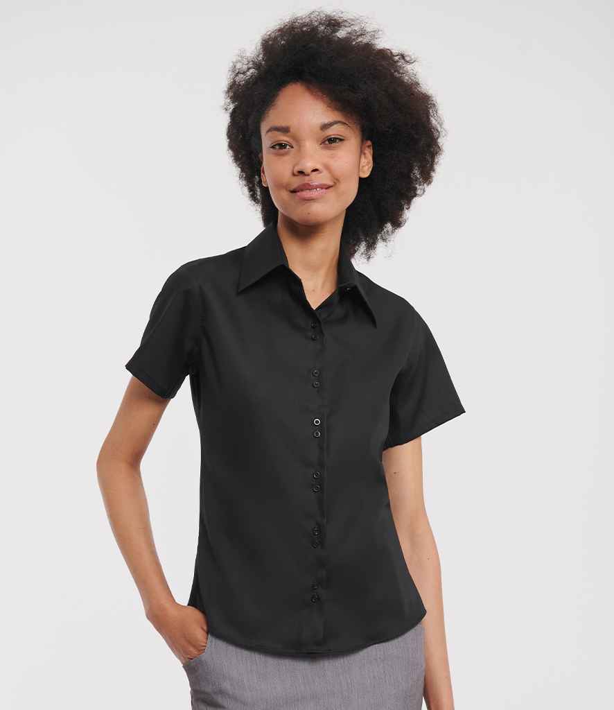 Russell Collection - Ladies Short Sleeve Ultimate Non-Iron Shirt - Pierre Francis