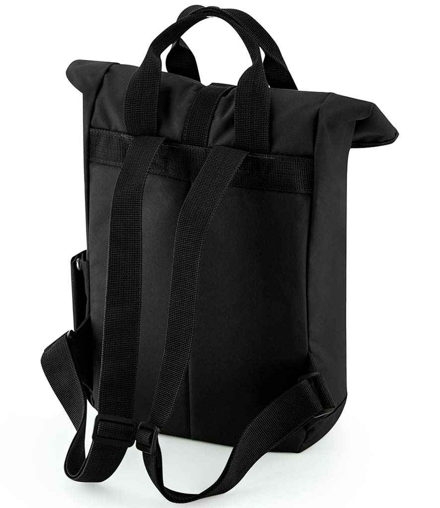 BagBase - Recycled Mini Twin Handle Roll-Top Backpack - Pierre Francis