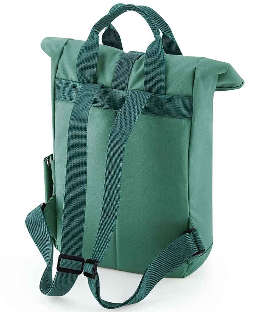 BagBase - Recycled Mini Twin Handle Roll-Top Backpack - Pierre Francis