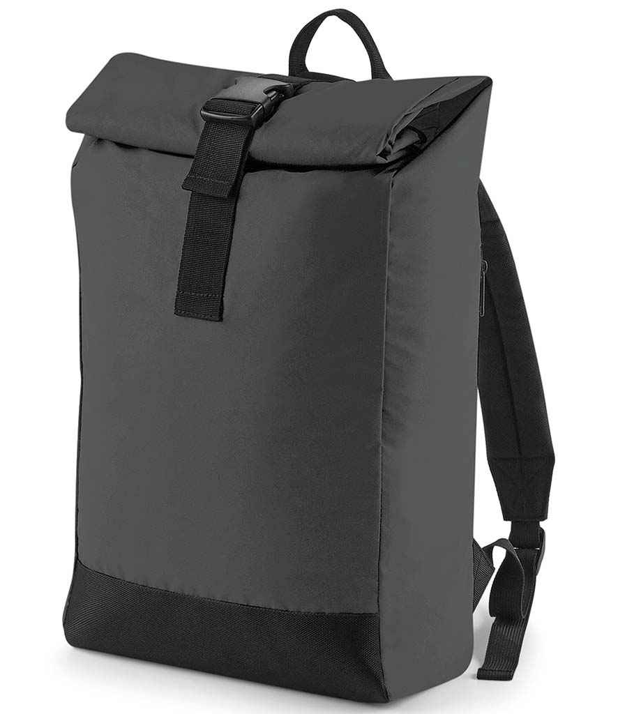 BagBase - Reflective Roll-Top Backpack - Pierre Francis