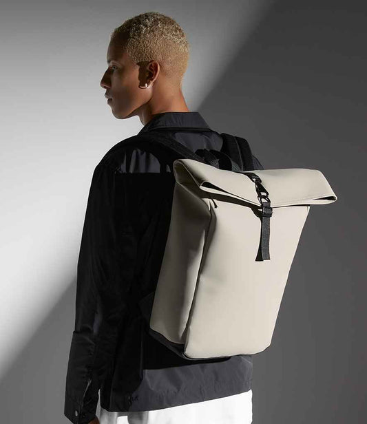 BagBase - Matte PU Roll-Top Backpack - Pierre Francis