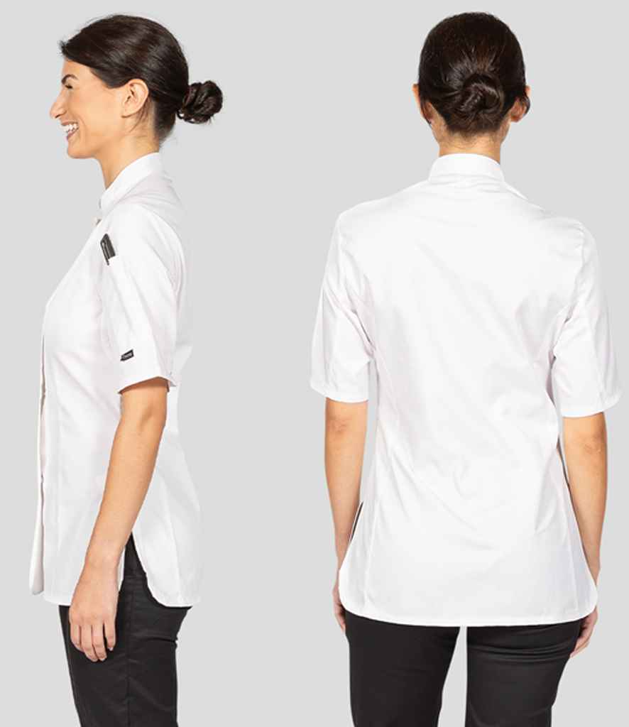 Dennys - Ladies Short Sleeve Premium Chef's Jacket - Pierre Francis