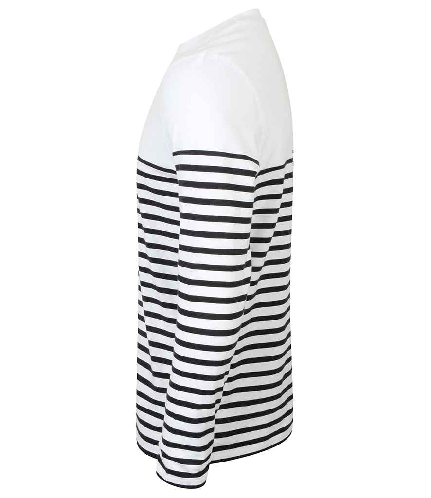 Front Row - Unisex Long Sleeve Breton Striped T-Shirt - Pierre Francis