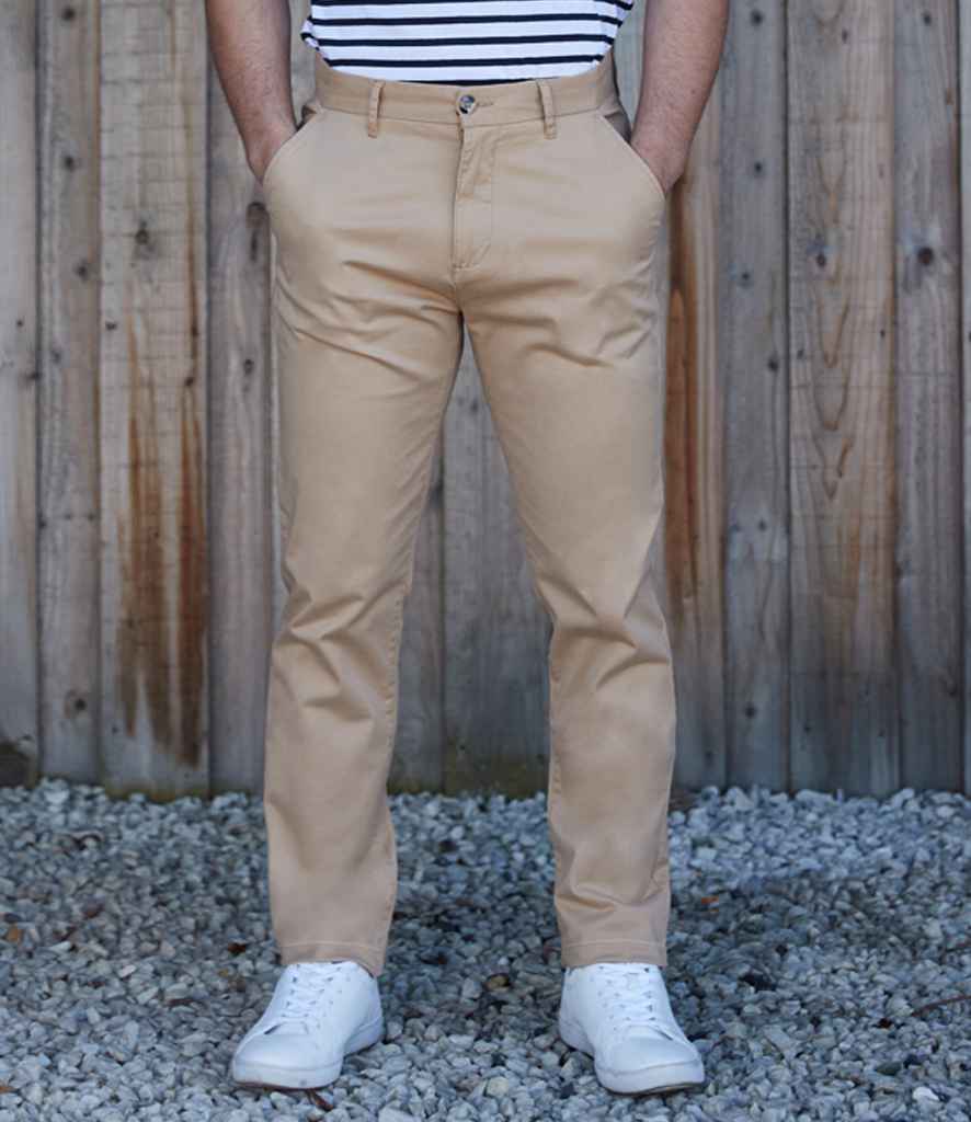 Front Row - Stretch Chino Trousers - Pierre Francis