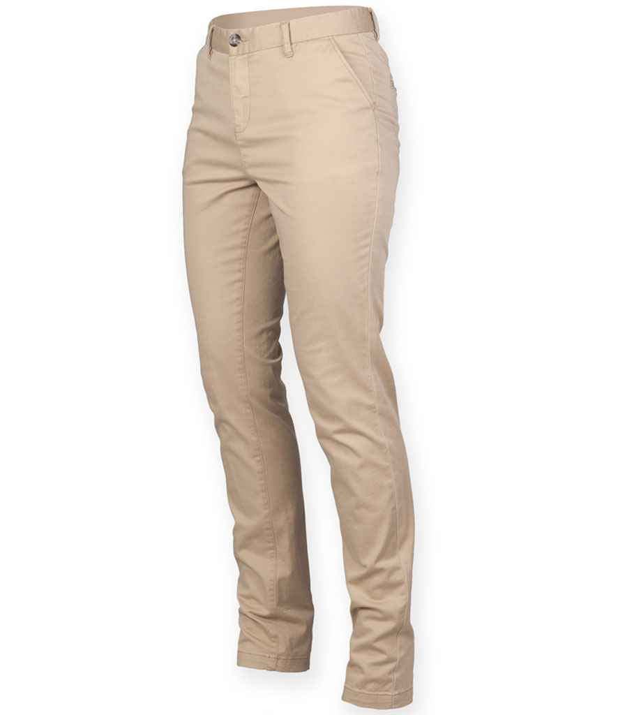 Front Row - Ladies Stretch Chino Trousers - Pierre Francis