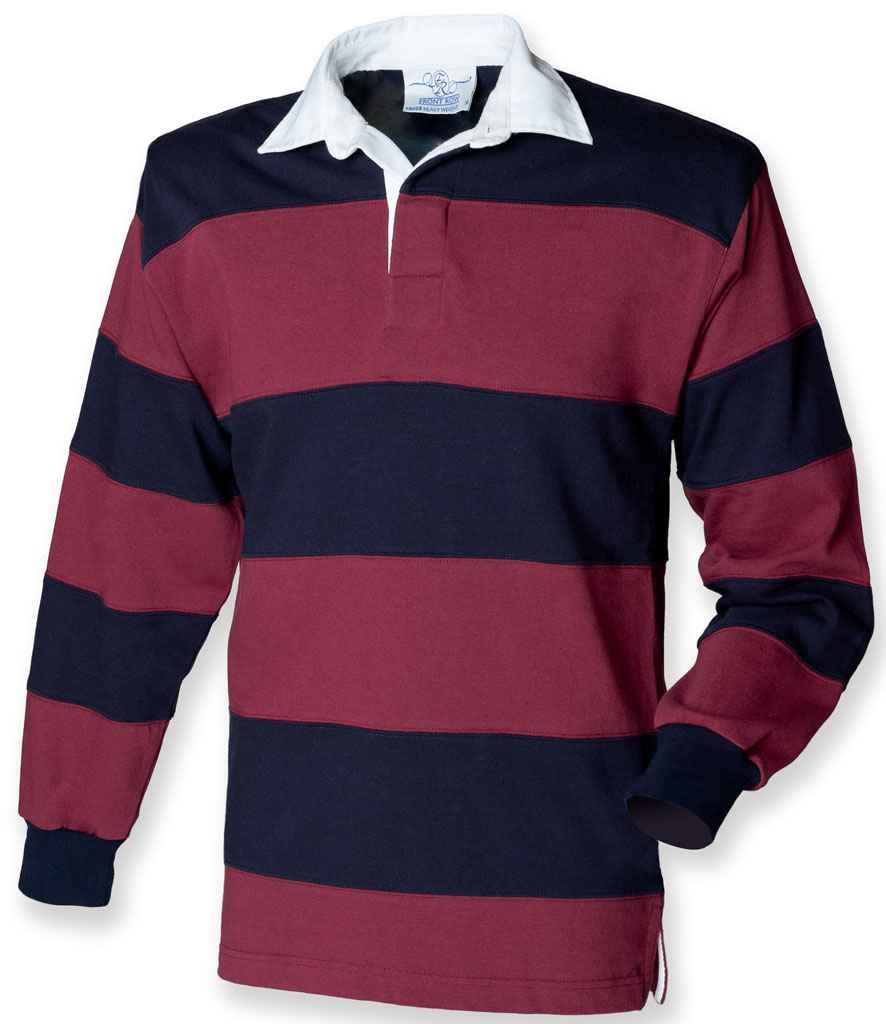 Front Row - Sewn Stripe Rugby Shirt - Pierre Francis