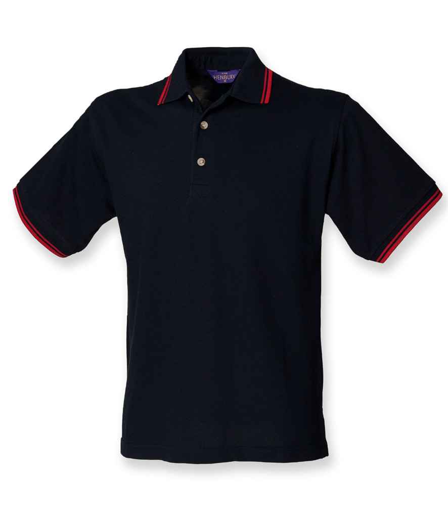 Henbury - Contrast Double Tipped Cotton Piqué Polo Shirt - Pierre Francis