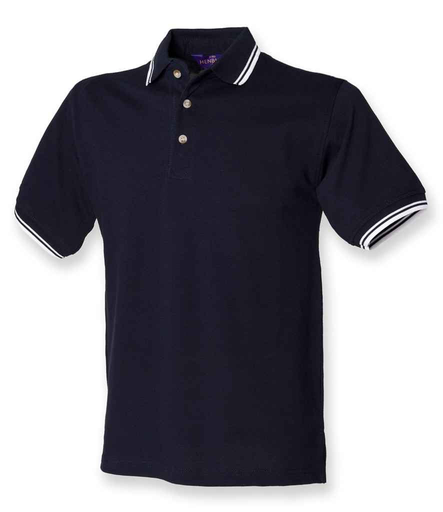 Henbury - Contrast Double Tipped Cotton Piqué Polo Shirt - Pierre Francis