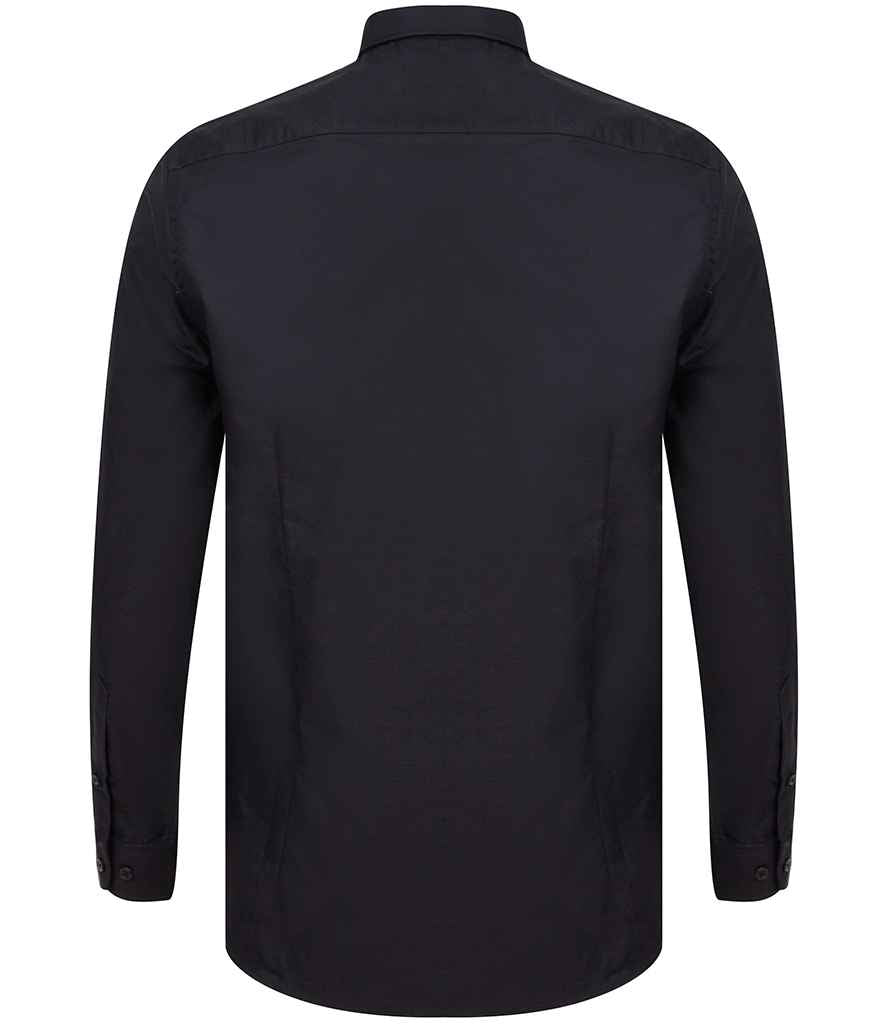 Henbury - Modern Long Sleeve Slim Fit Oxford Shirt - Pierre Francis