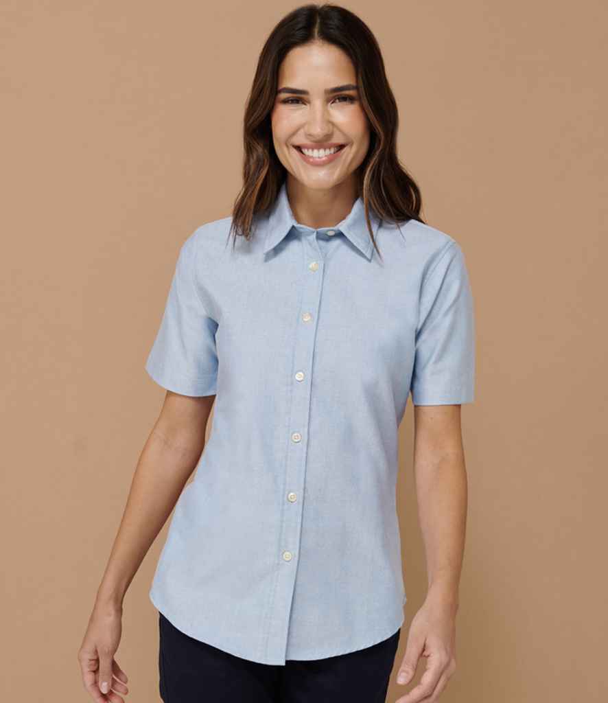 Henbury - Ladies Short Sleeve Classic Oxford Shirt - Pierre Francis