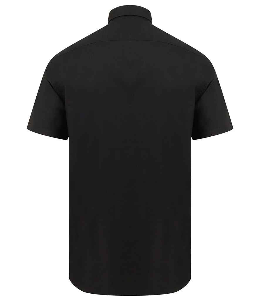 Henbury - Modern Short Sleeve Regular Fit Oxford Shirt - Pierre Francis