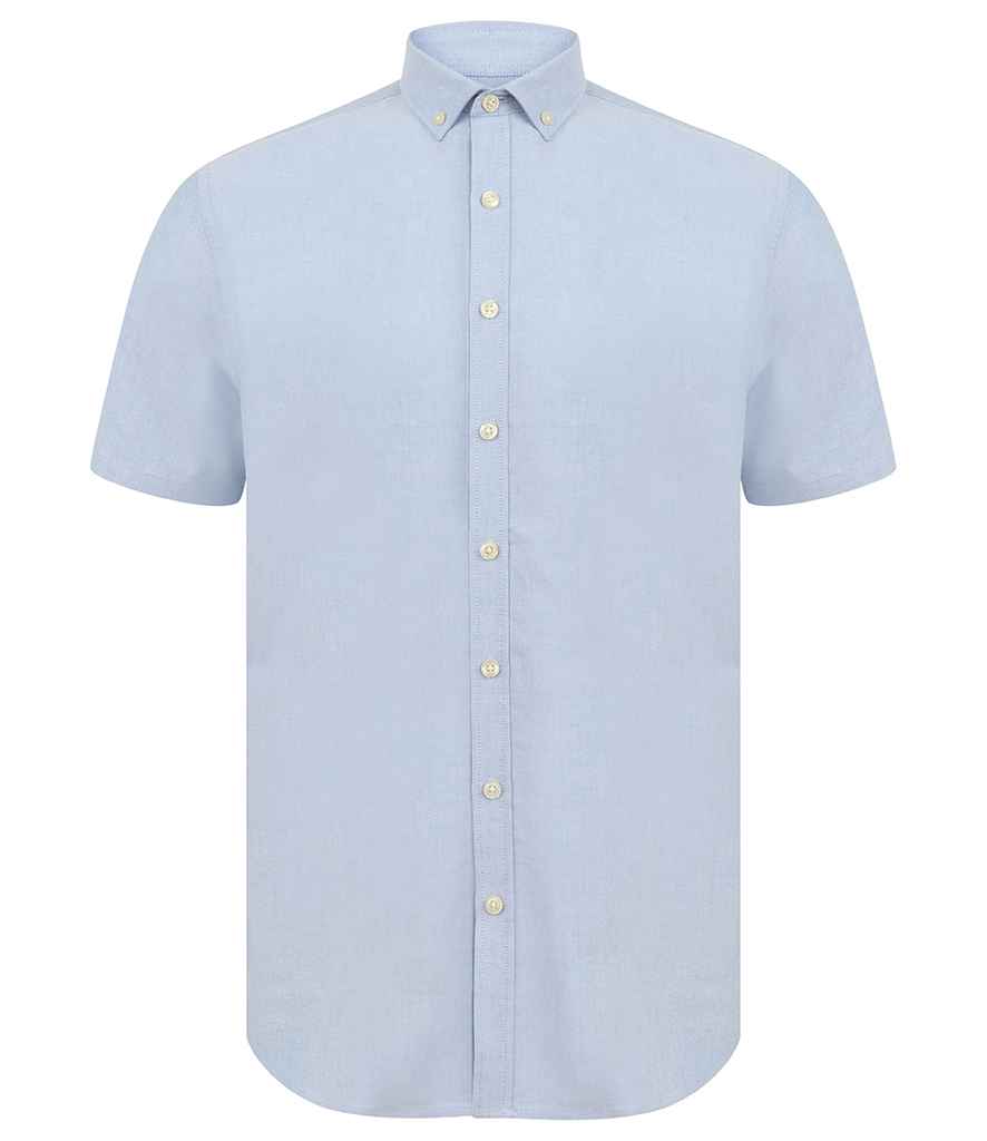 Henbury - Modern Short Sleeve Slim Fit Oxford Shirt - Pierre Francis