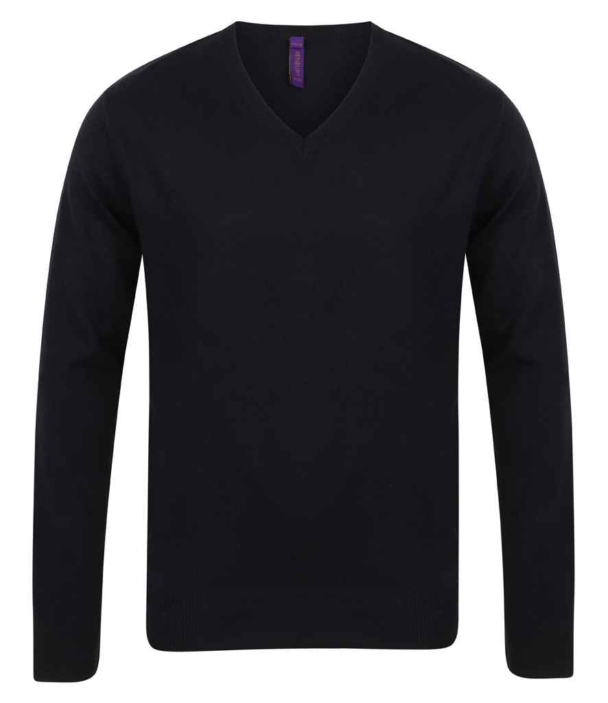 Henbury - Lightweight Cotton Acrylic V Neck Sweater - Pierre Francis