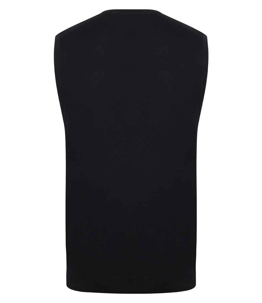 Henbury - Lightweight Sleeveless Cotton Acrylic V Neck Sweater - Pierre Francis