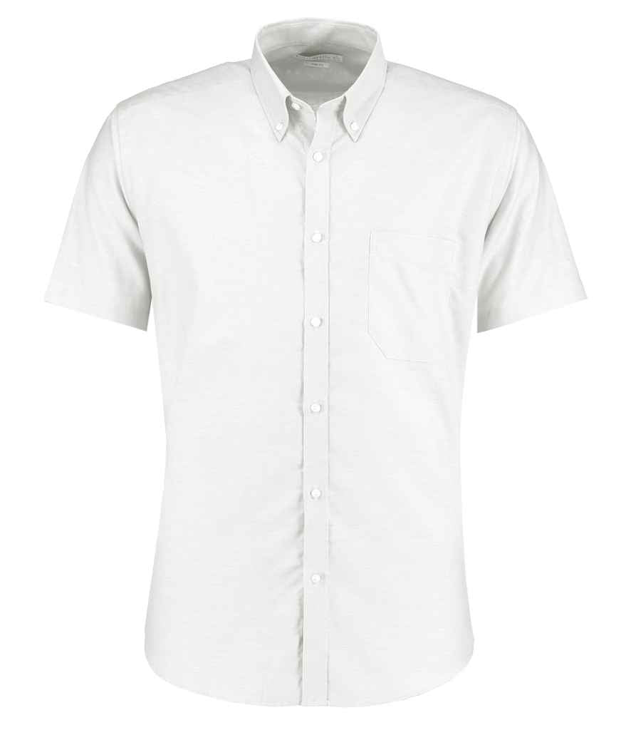 Kustom Kit - Short Sleeve Slim Fit Oxford Shirt - Pierre Francis