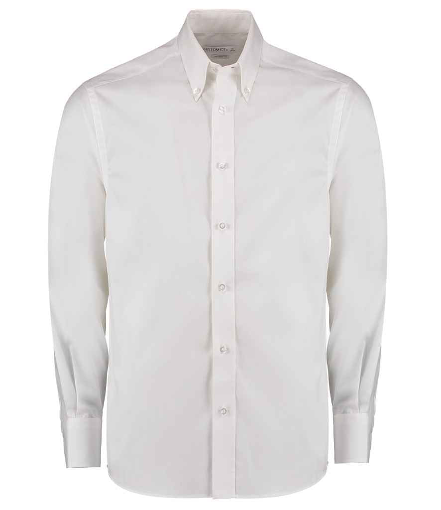 Kustom Kit - Premium Long Sleeve Tailored Oxford Shirt - Pierre Francis