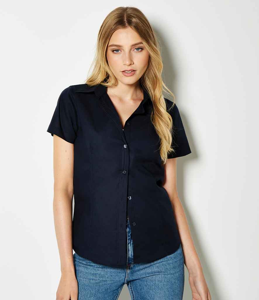 Kustom Kit - Ladies Short Sleeve Tailored Workwear Oxford Shirt - Pierre Francis