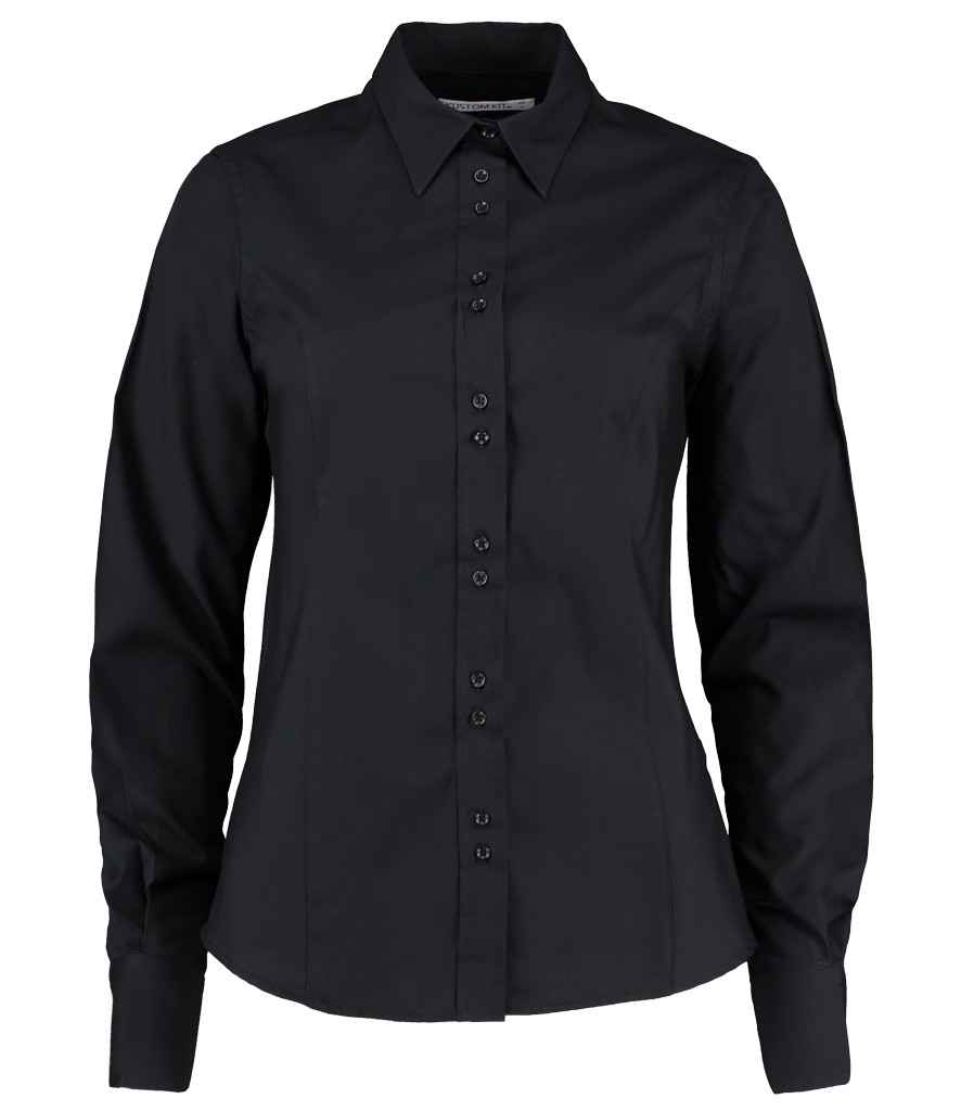 Kustom Kit - Ladies Long Sleeve Tailored City Business Shirt - Pierre Francis