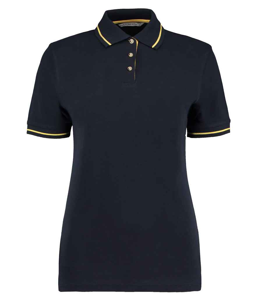 Kustom Kit - Ladies St Mellion Tipped Cotton Piqué Polo Shirt - Pierre Francis