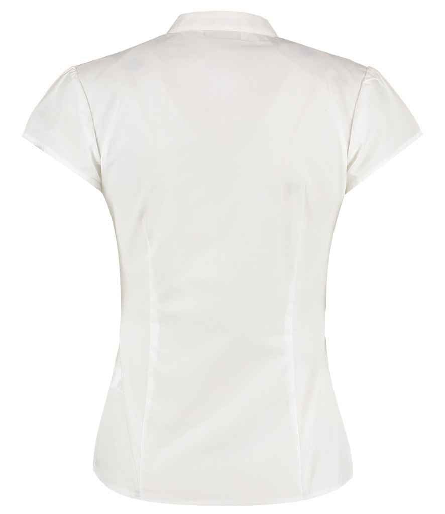 Kustom Kit - Ladies Cap Sleeve V Neck Tailored Continental Blouse - Pierre Francis