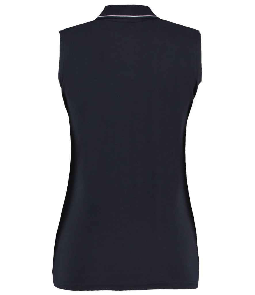 Kustom Kit - Ladies Proactive Sleeveless Cotton Piqué Polo Shirt - Pierre Francis