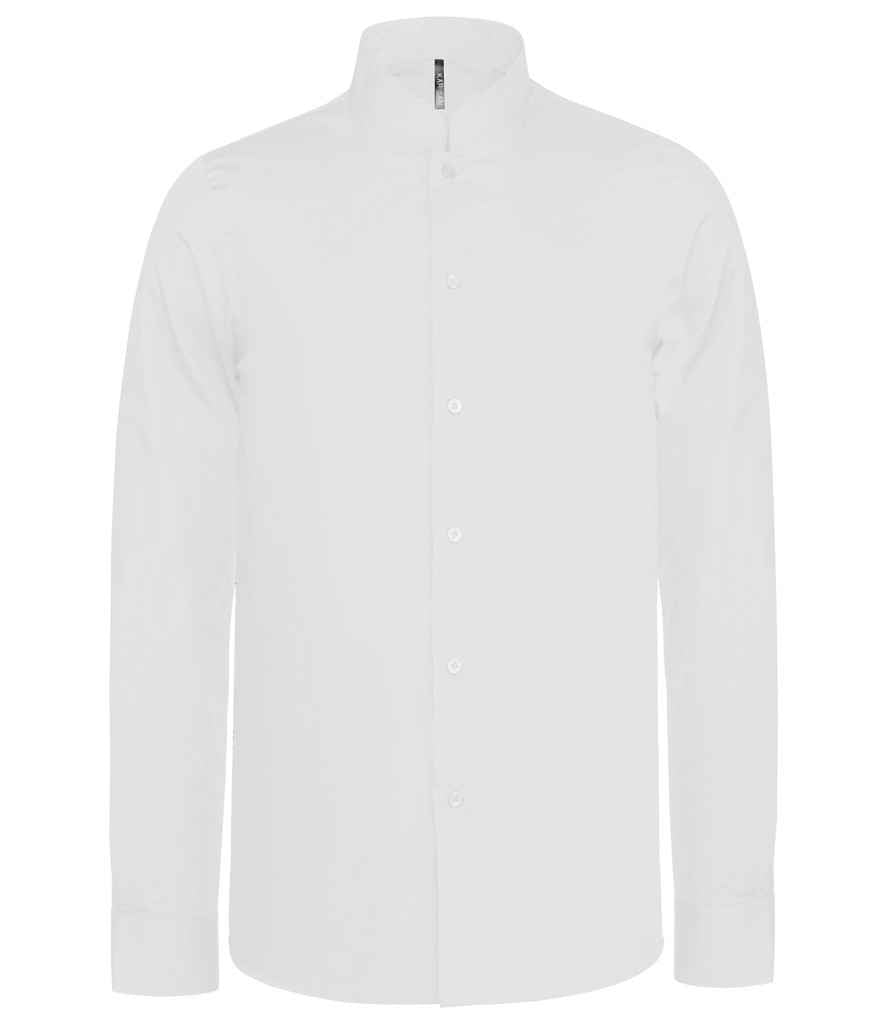 Kariban - Long Sleeve Mandarin Collar Shirt - Pierre Francis