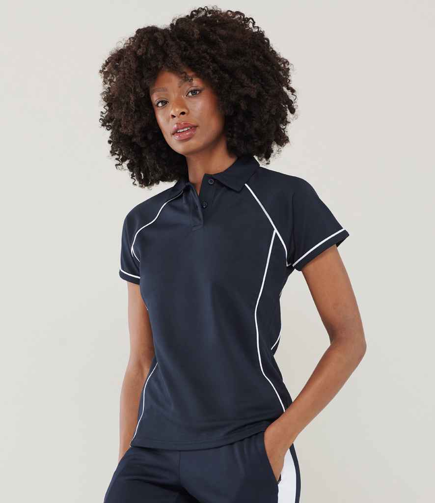 Finden and Hales - Ladies Performance Piped Polo Shirt - Pierre Francis