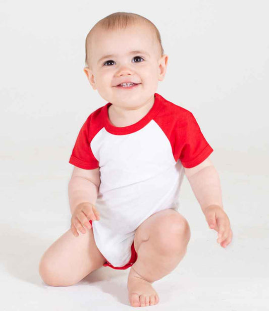 Larkwood Essential Short Sleeve Baby Baseball Bodysuit - Pierre Francis