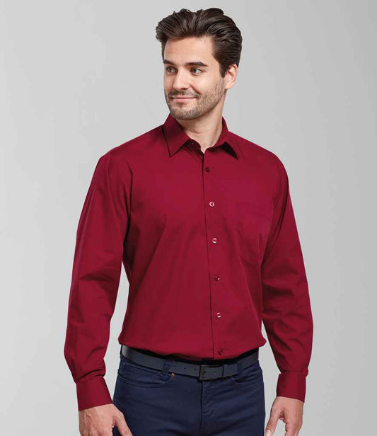 Premier - Long Sleeve Poplin Shirt - Pierre Francis