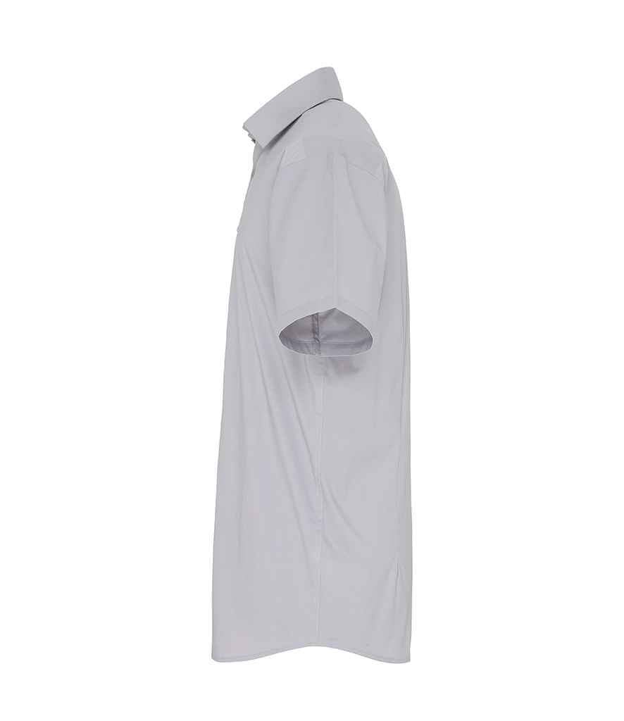 Premier - Short Sleeve Stretch Fit Poplin Shirt - Pierre Francis