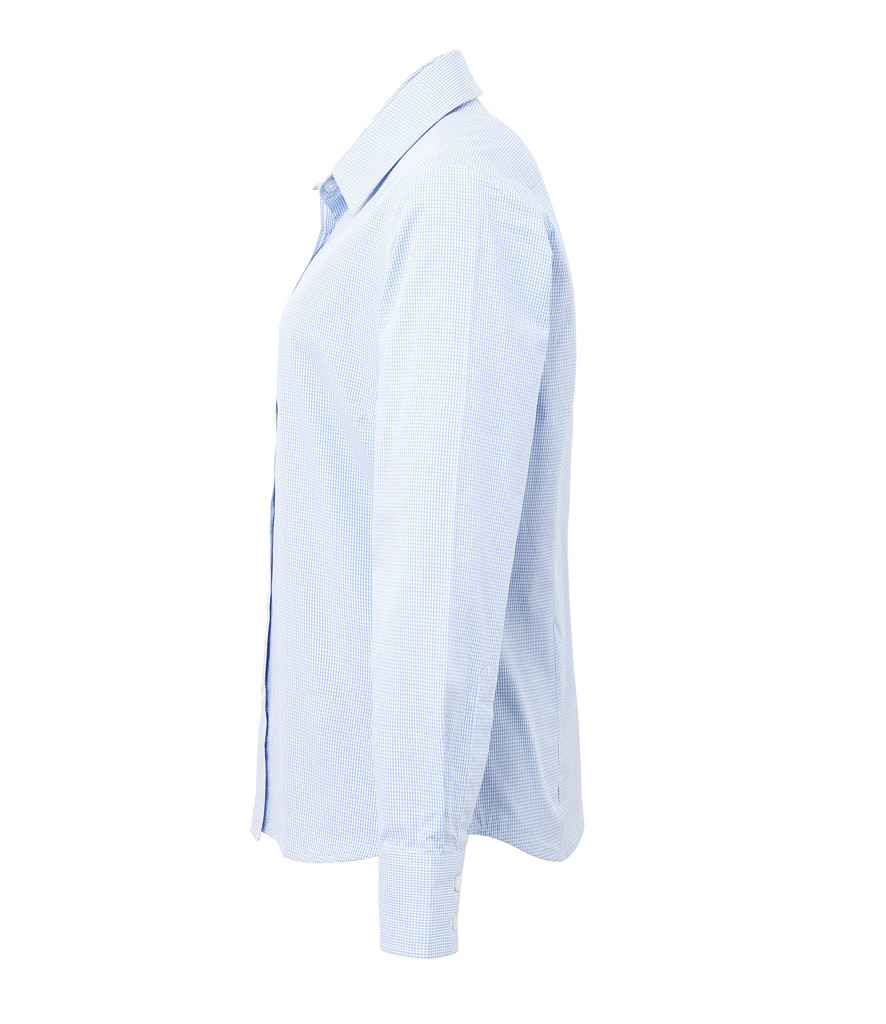 Premier - Ladies Gingham Long Sleeve Shirt - Pierre Francis