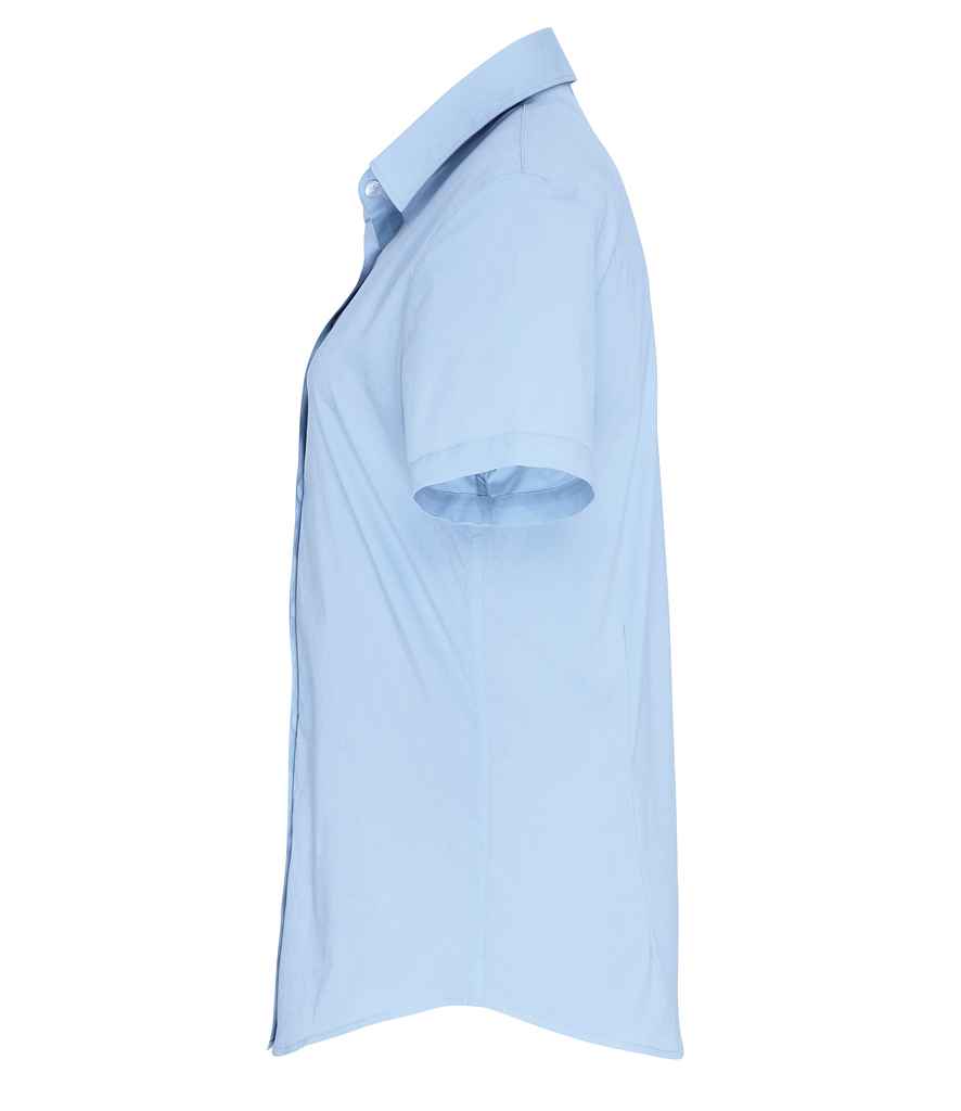 Premier - Ladies Short Sleeve Stretch Fit Poplin Shirt - Pierre Francis