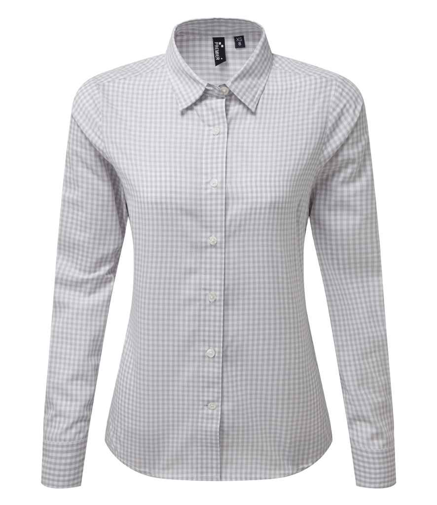 Premier - Ladies Maxton Check Long Sleeve Shirt - Pierre Francis