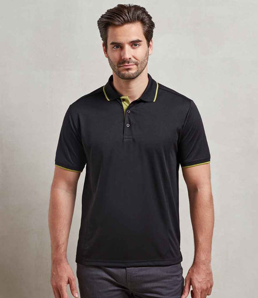 Premier - Contrast Coolchecker® Piqué Polo Shirt - Pierre Francis